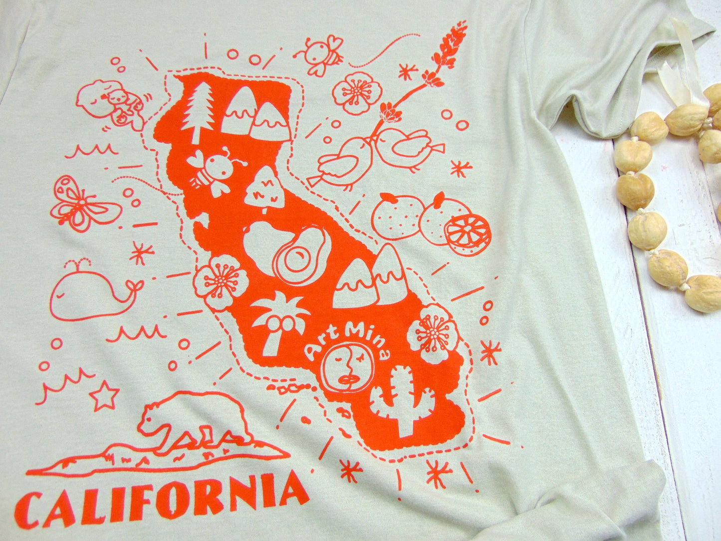 Soft Unisex Tee "California Map"