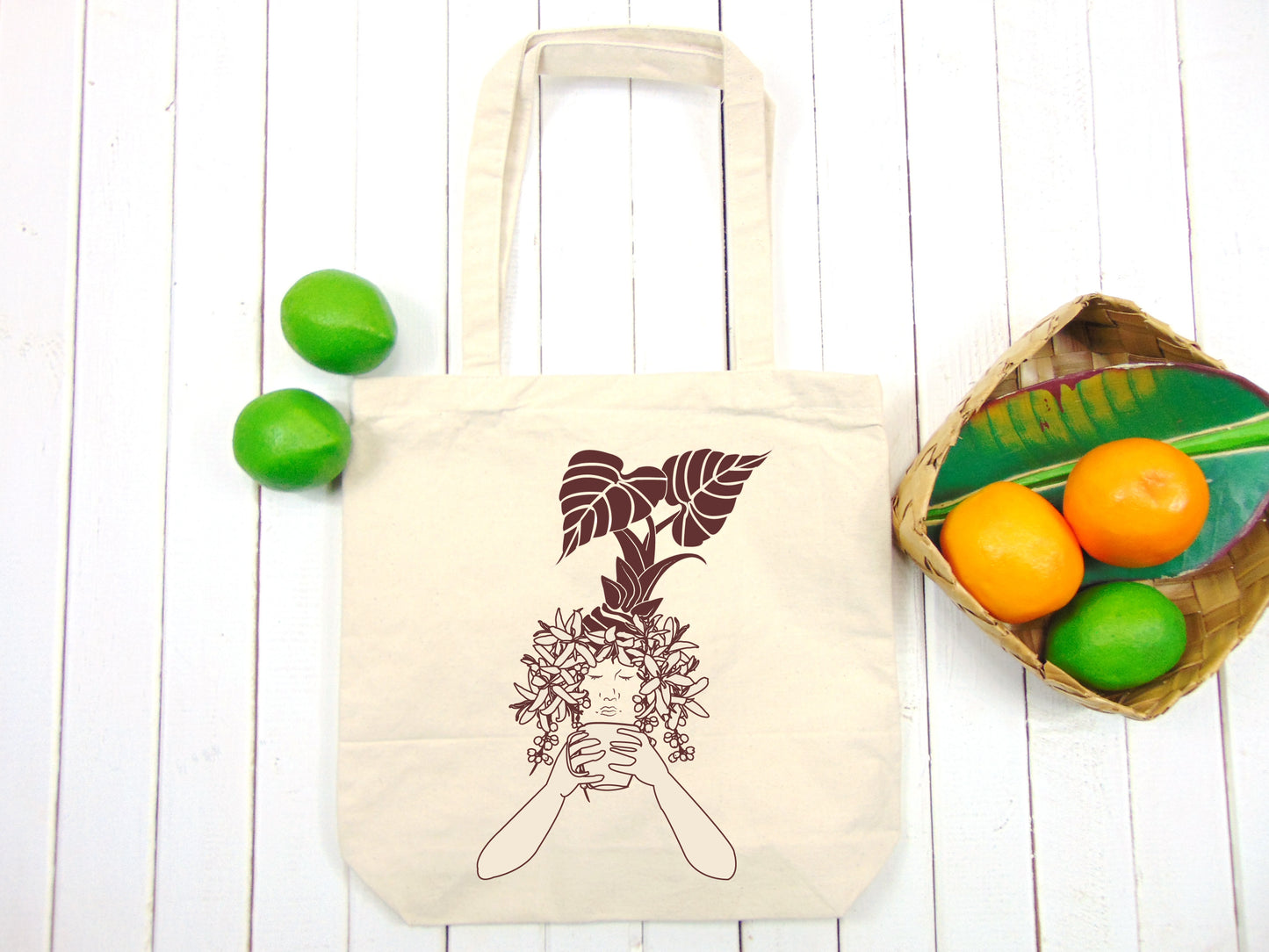 Canvas Tote Bag "Kona Coffee"