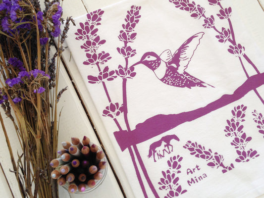 Flour Sack Kitchen Tea Towel "Ojai Spirit"