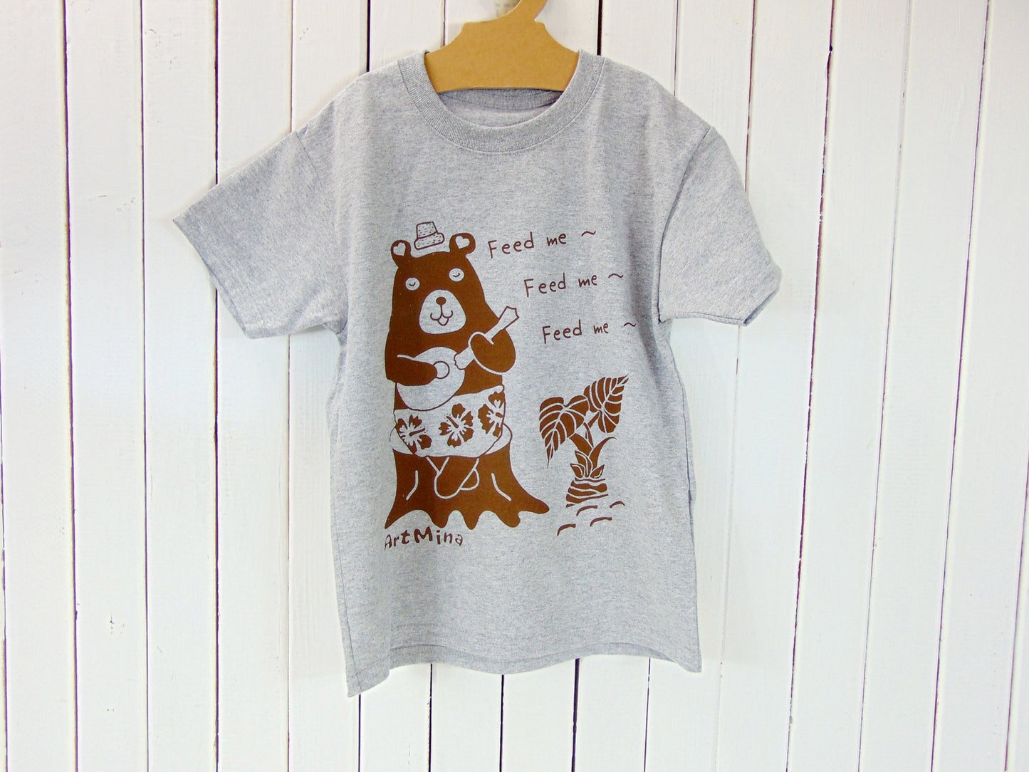 Kids Hawaiian Tee Hungry Bear