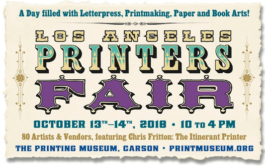 Art Mina pop-up Holiday Season Tours 2018, Day 1st at Los Angels Printers Fair!