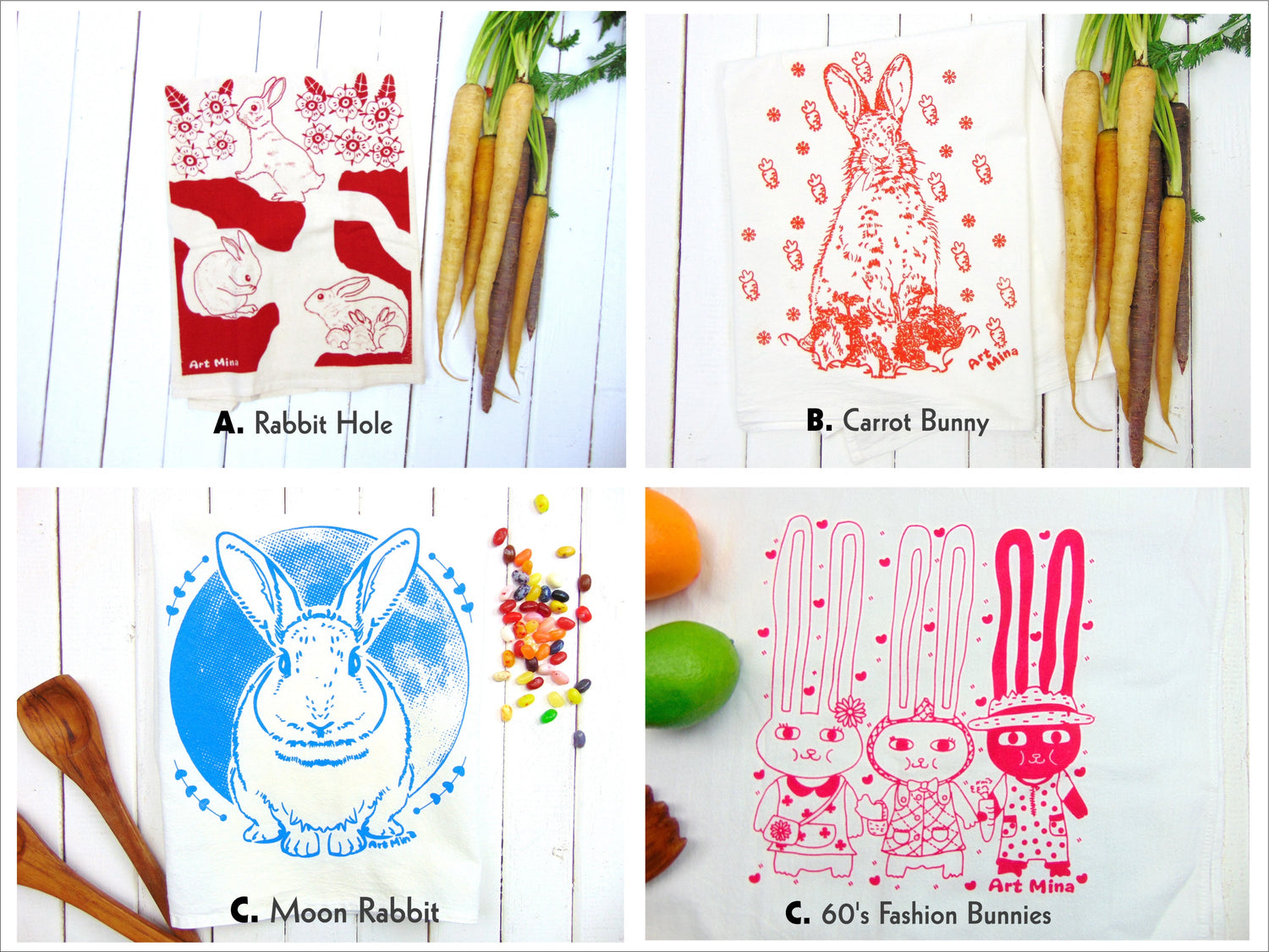 Art Mina Rabbit Collection