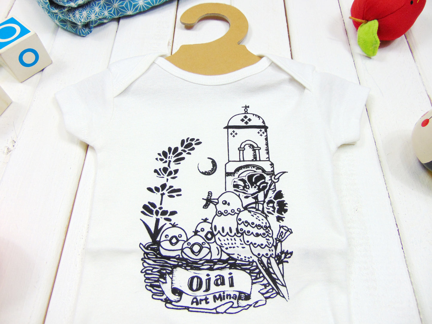 Organic Baby Onesie Ojai California "Me! Me!"「Short / Long Sleeve」Final stock