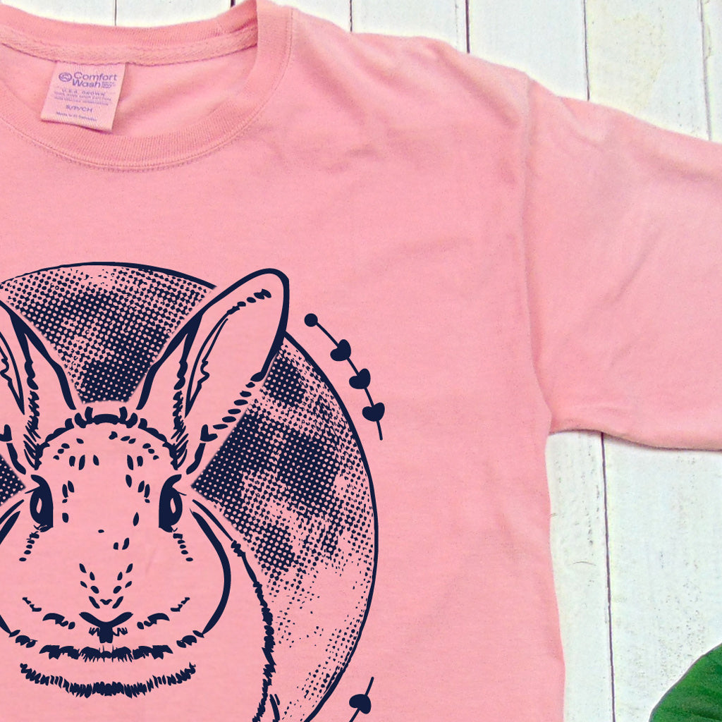 BOTANICAL DYED, USA Cotton Tee – Moon Rabbit