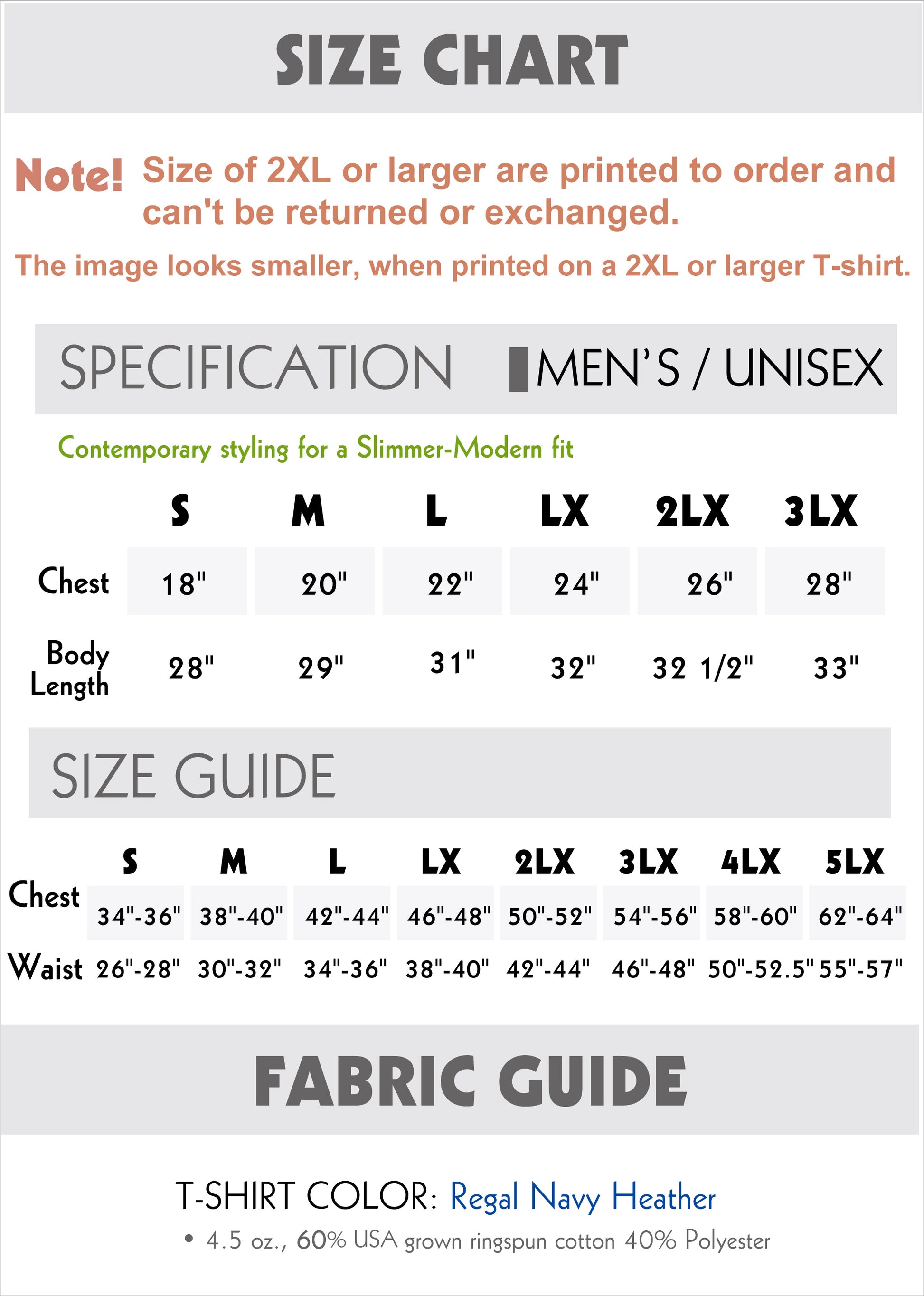 hungry cat tee size chart