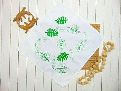 Green Hawaiian Hand Printed Napkin