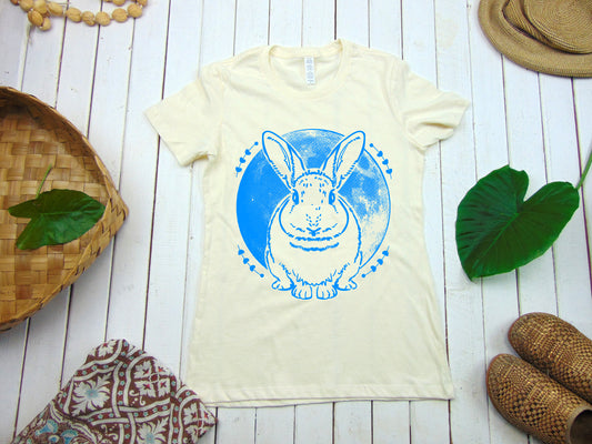Women's Soft Tee "Moon Rabbit"