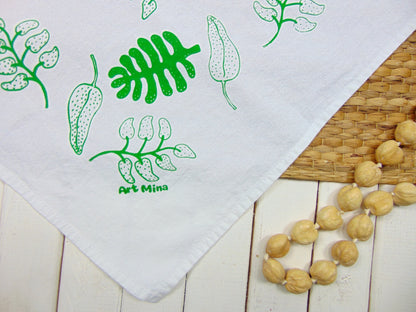 Art Mina Green Hawaiian Napkin