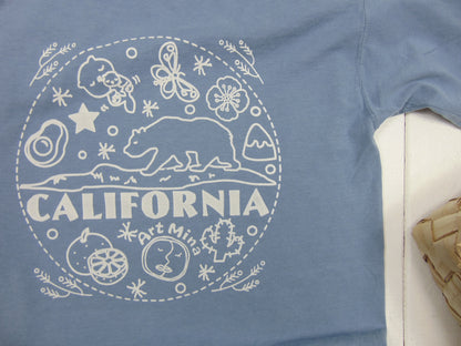 Art Mina "California Bear" Light Blue T-shirt