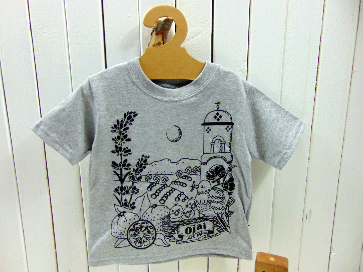 Art Mina Kawaii ! "California Map" Toddler Funny Tee