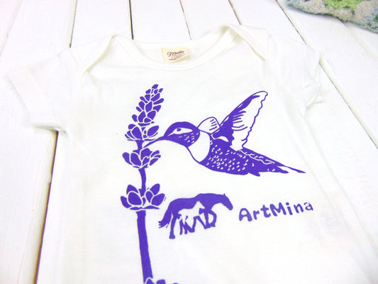 Hummingbird Organic Baby Onesie